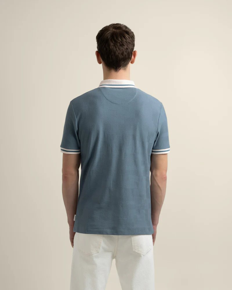 Anders - Geometric Jacquard Polo Shirt - Image 15
