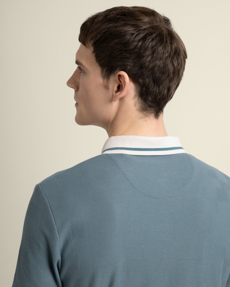 Anders - Geometric Jacquard Polo Shirt - Image 16