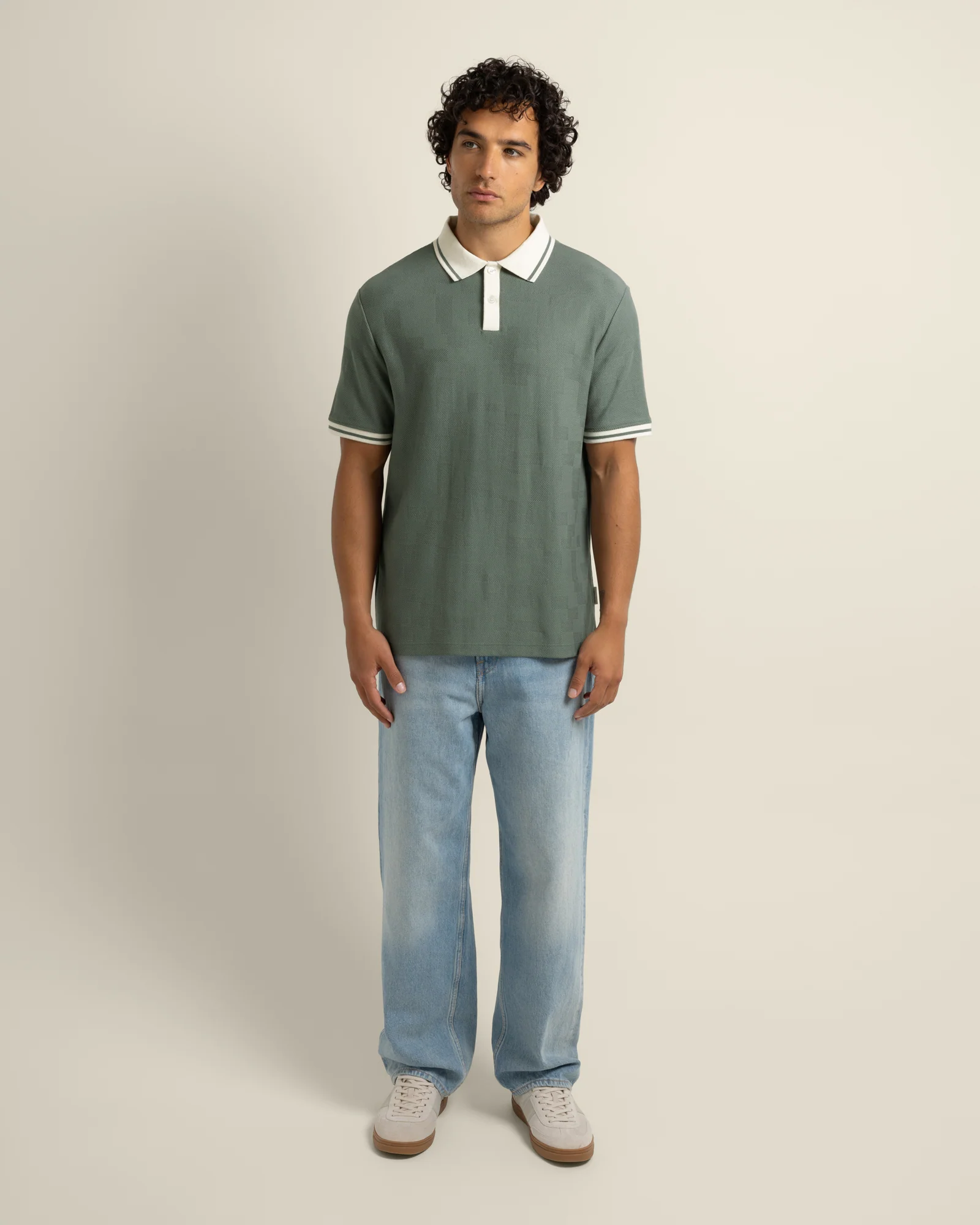 Anders - Geometric Jacquard Polo Shirt - Image 24
