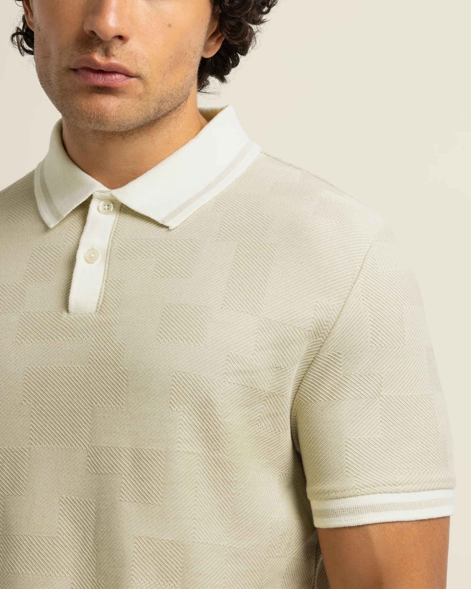 Anders - Geometric Jacquard Polo Shirt - Image 29