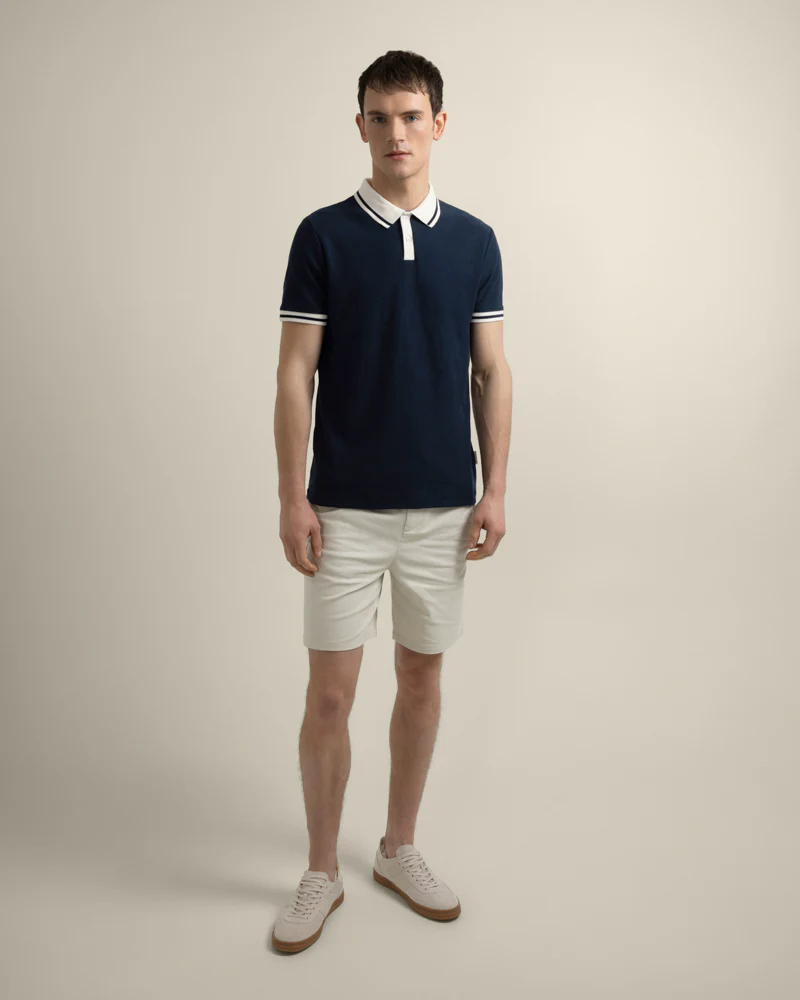 Anders - Geometric Jacquard Polo Shirt - Image 3