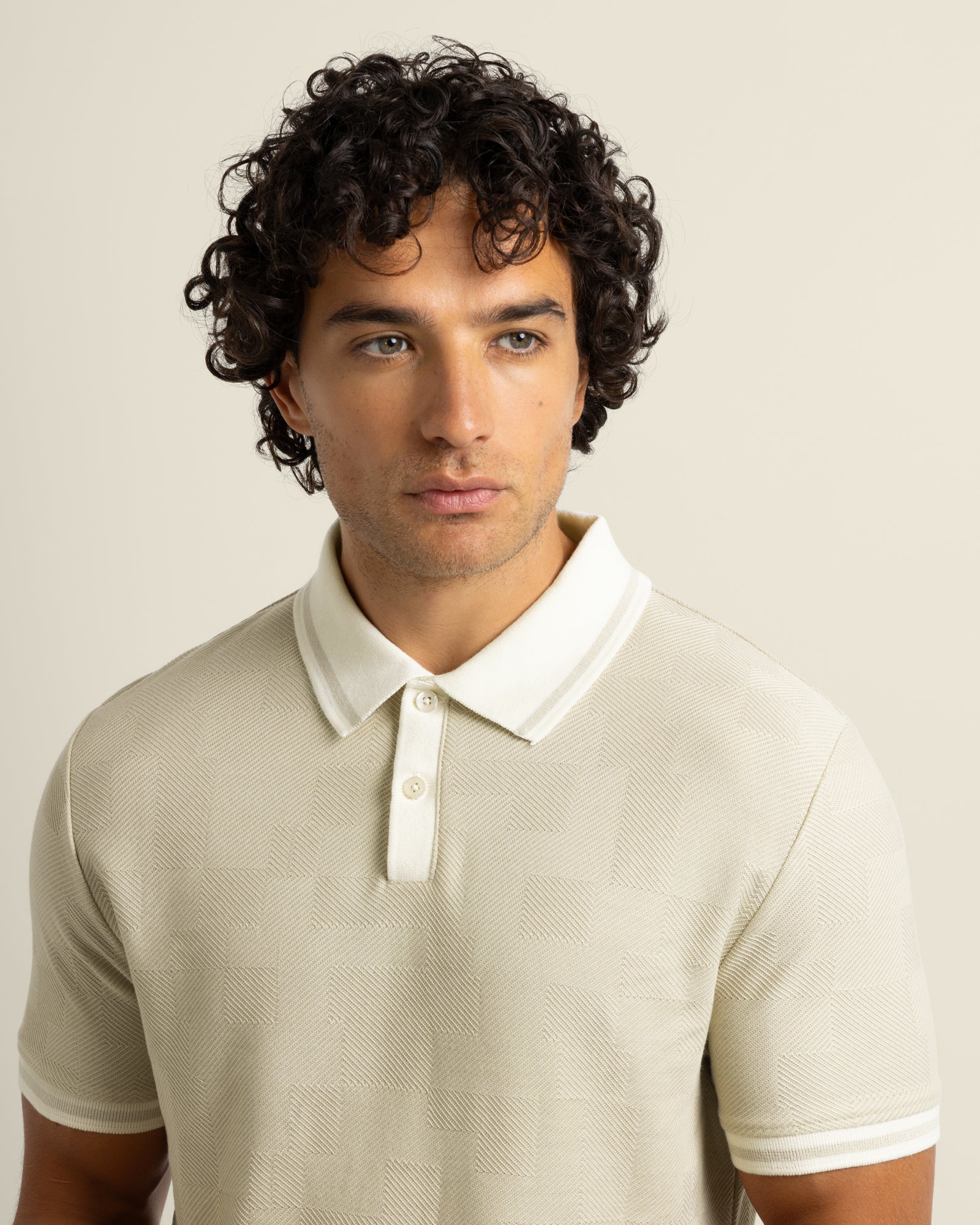 Anders - Geometric Jacquard Polo Shirt - Image 30