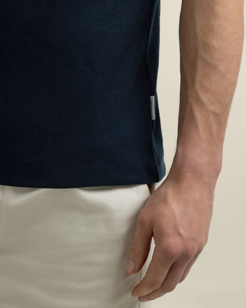 Anders - Geometric Jacquard Polo Shirt - Image 6