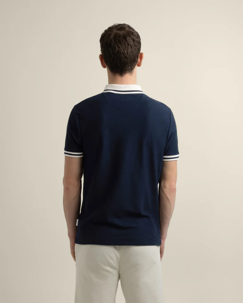 Anders - Geometric Jacquard Polo Shirt - Image 8
