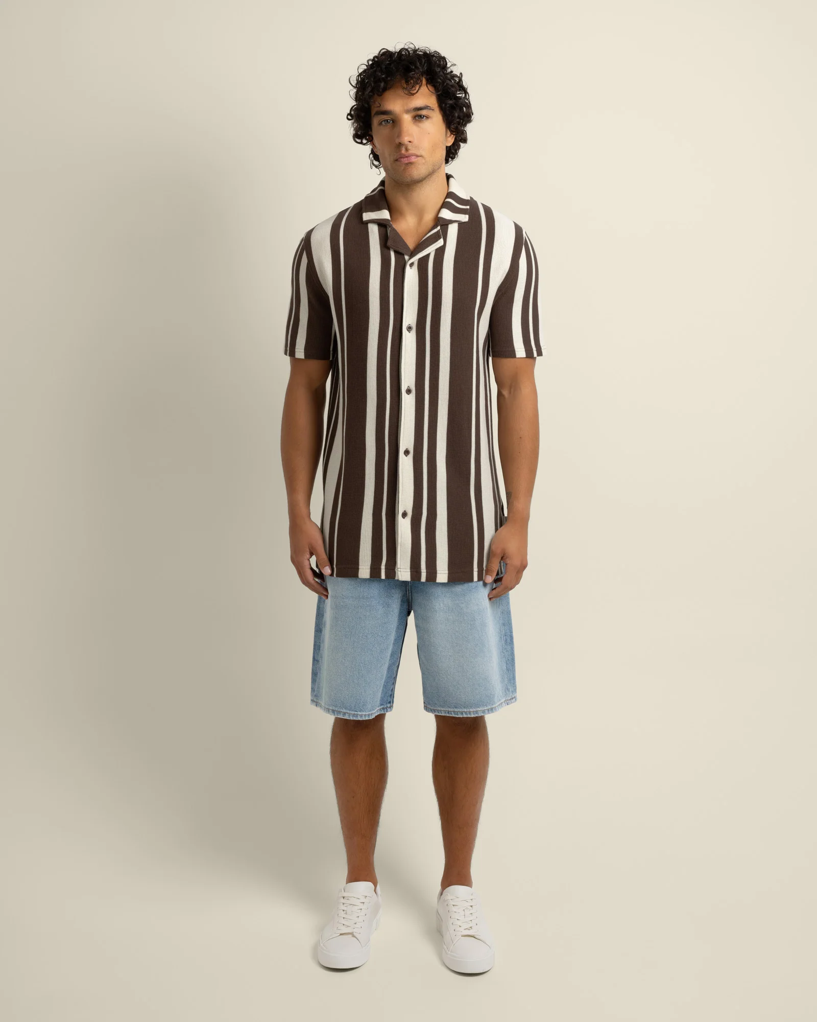Anker - Waffle Stripe Short Sleeve Shirt - Image 13