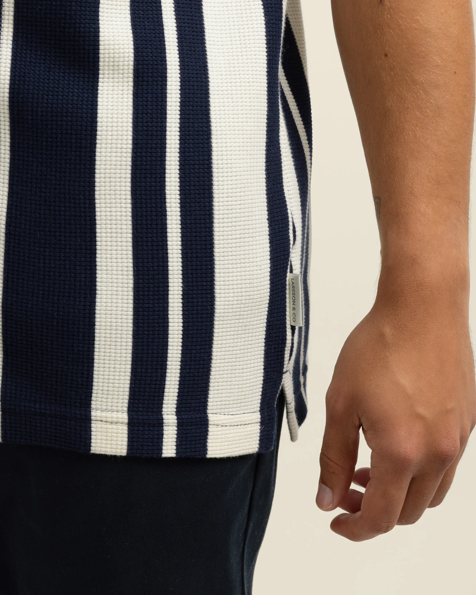 Anker - Waffle Stripe Short Sleeve Shirt - Image 4