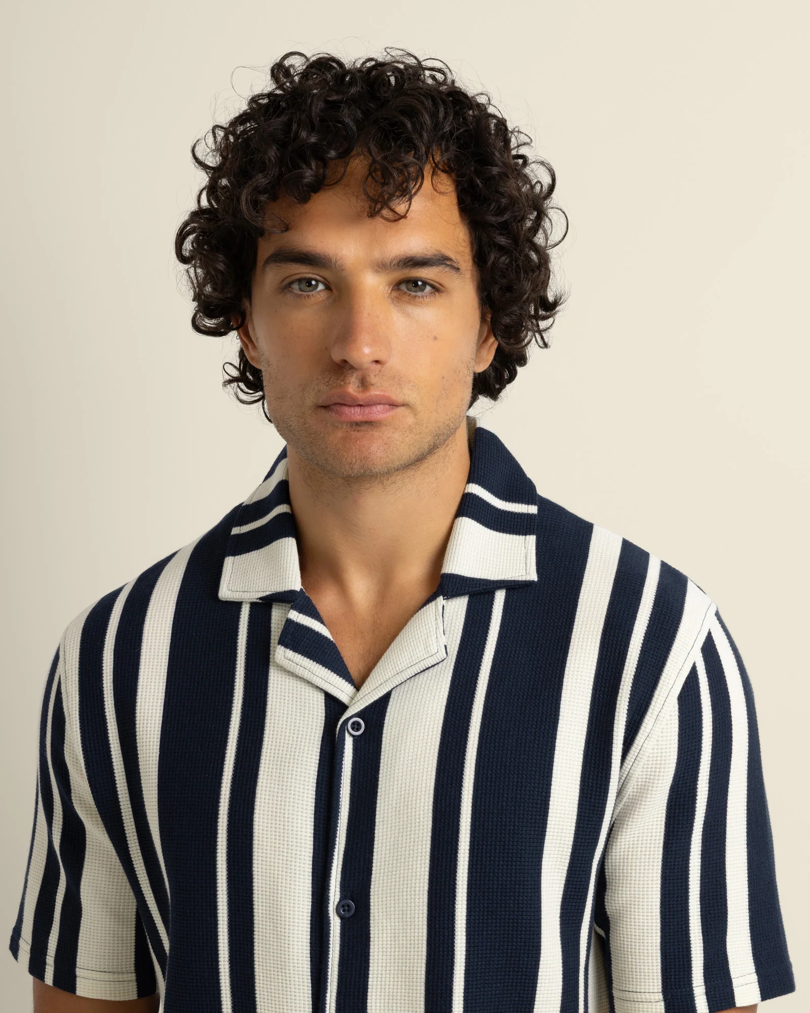 Anker - Waffle Stripe Short Sleeve Shirt - Image 6