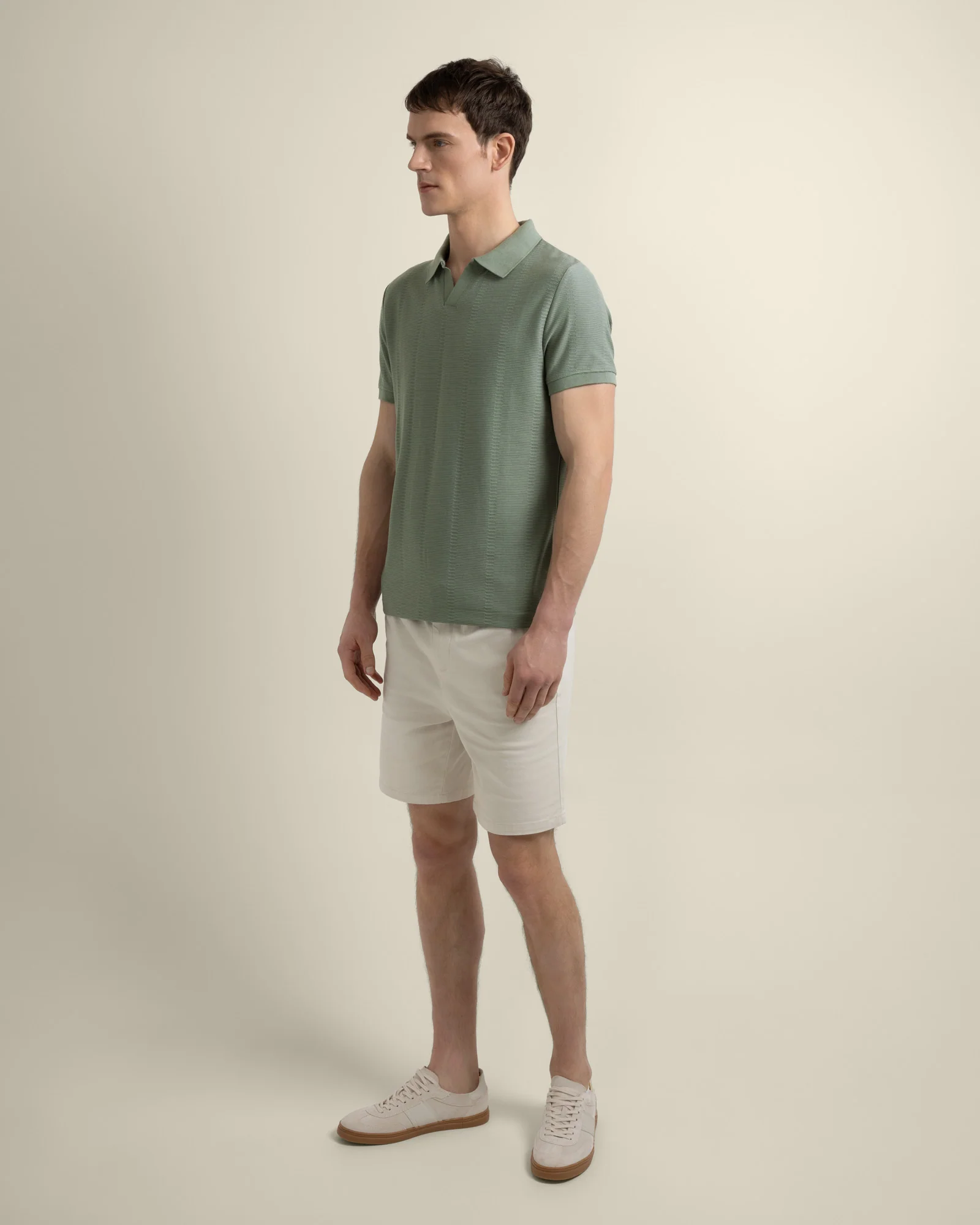 Arne - Stripe Textured Polo Shirt - Image 10
