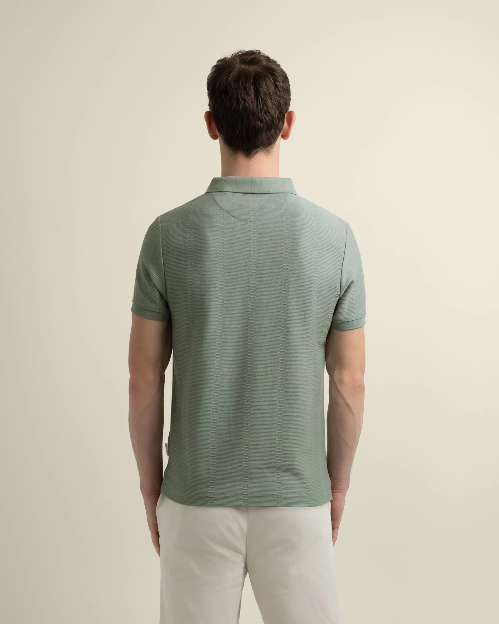 Arne - Stripe Textured Polo Shirt - Image 11