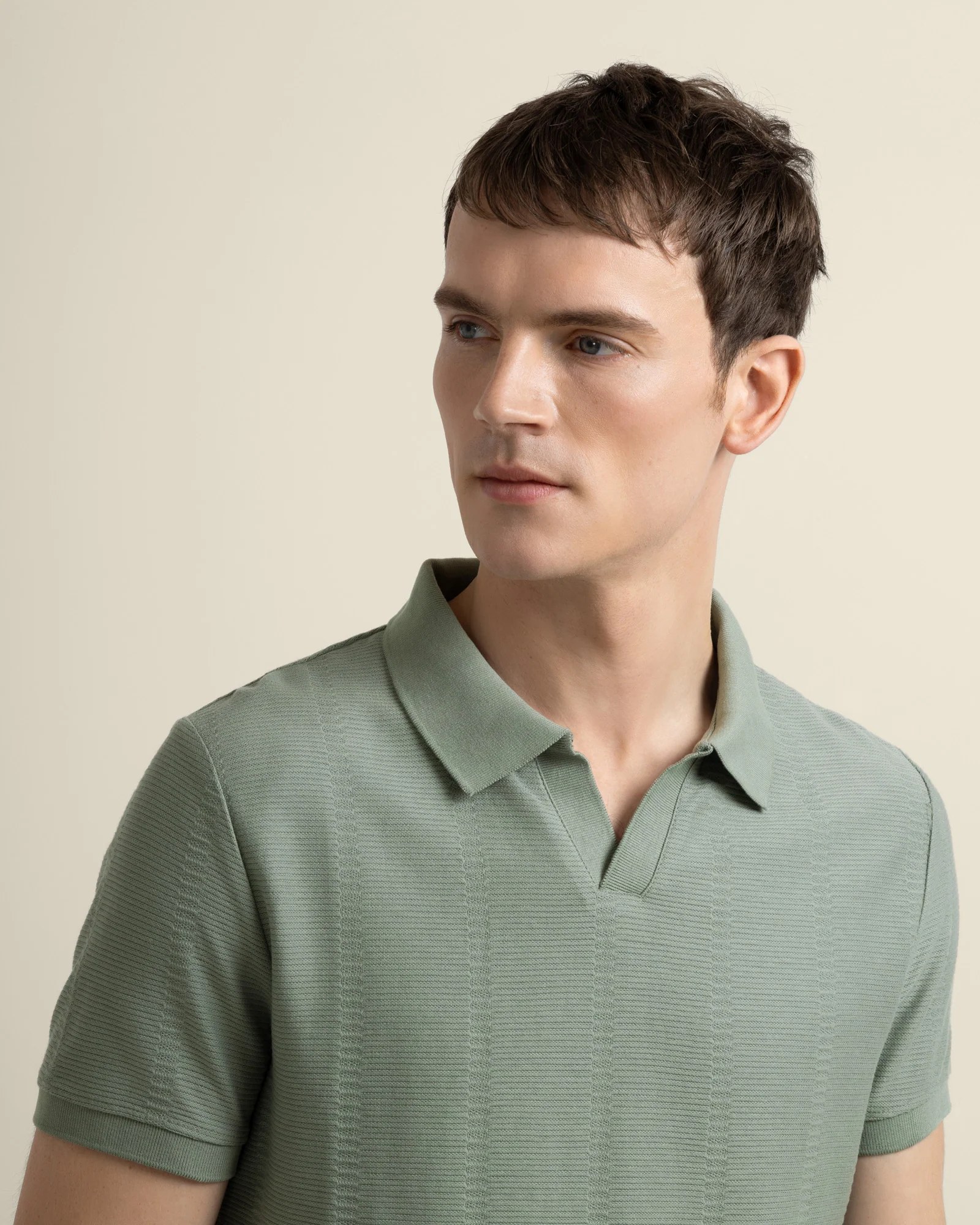 Arne - Stripe Textured Polo Shirt - Image 12