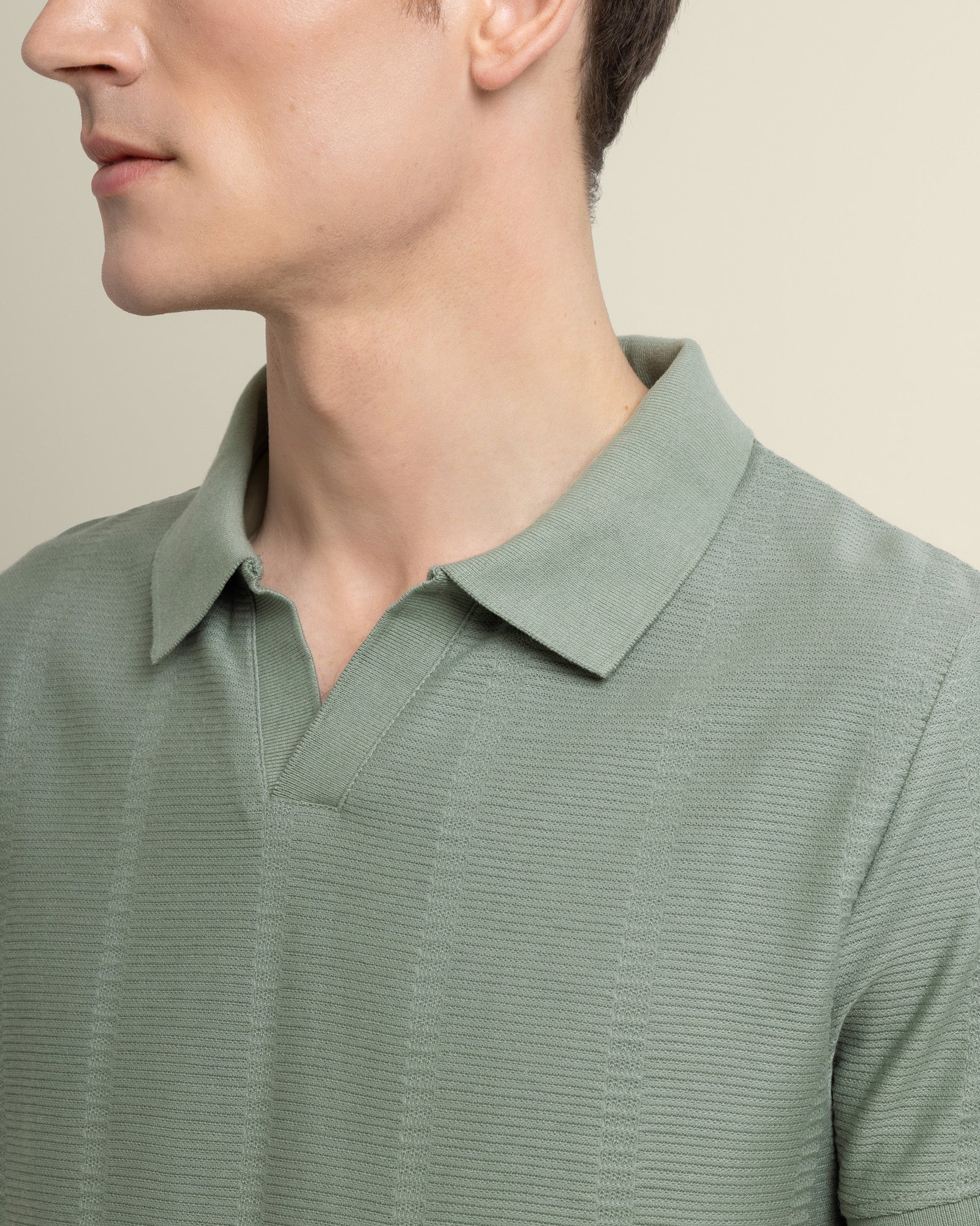 Arne - Stripe Textured Polo Shirt - Image 13