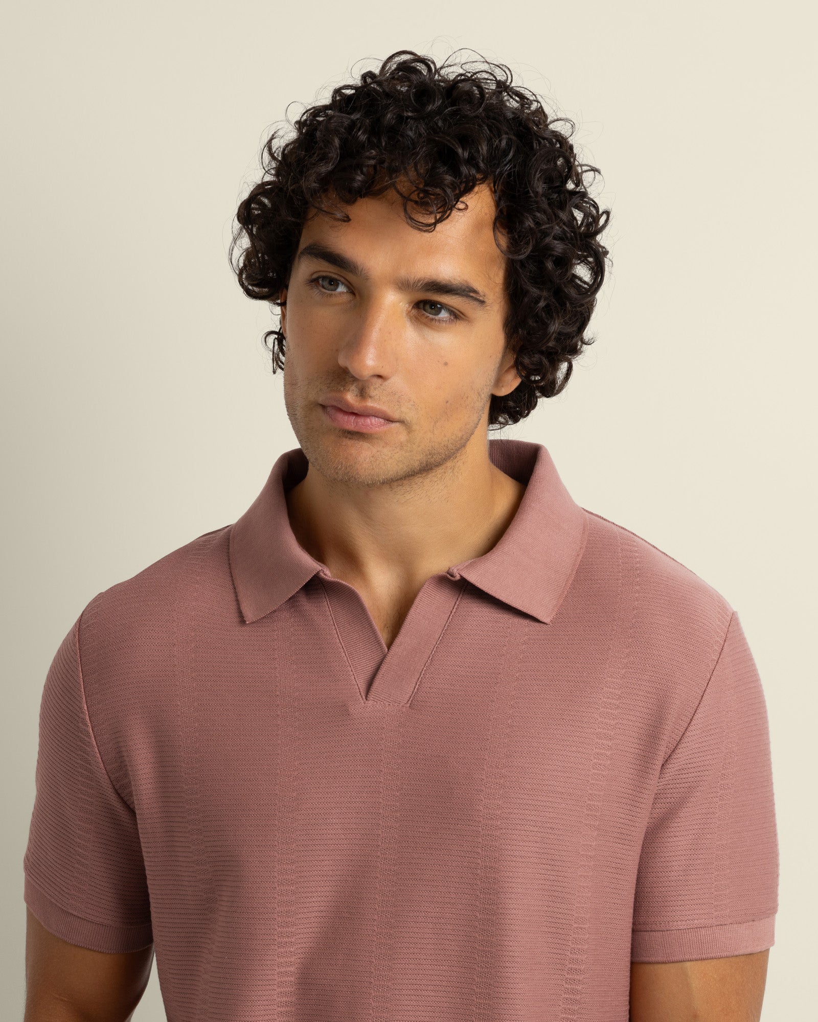 Arne - Stripe Textured Polo Shirt - Image 6