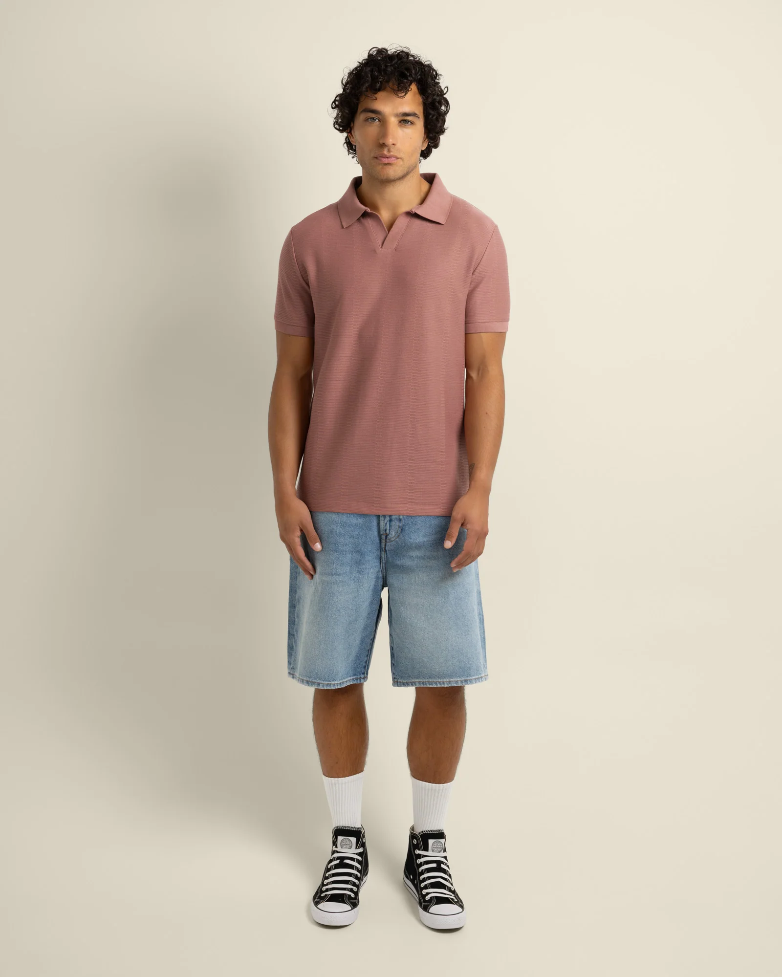 Arne - Stripe Textured Polo Shirt - Image 7