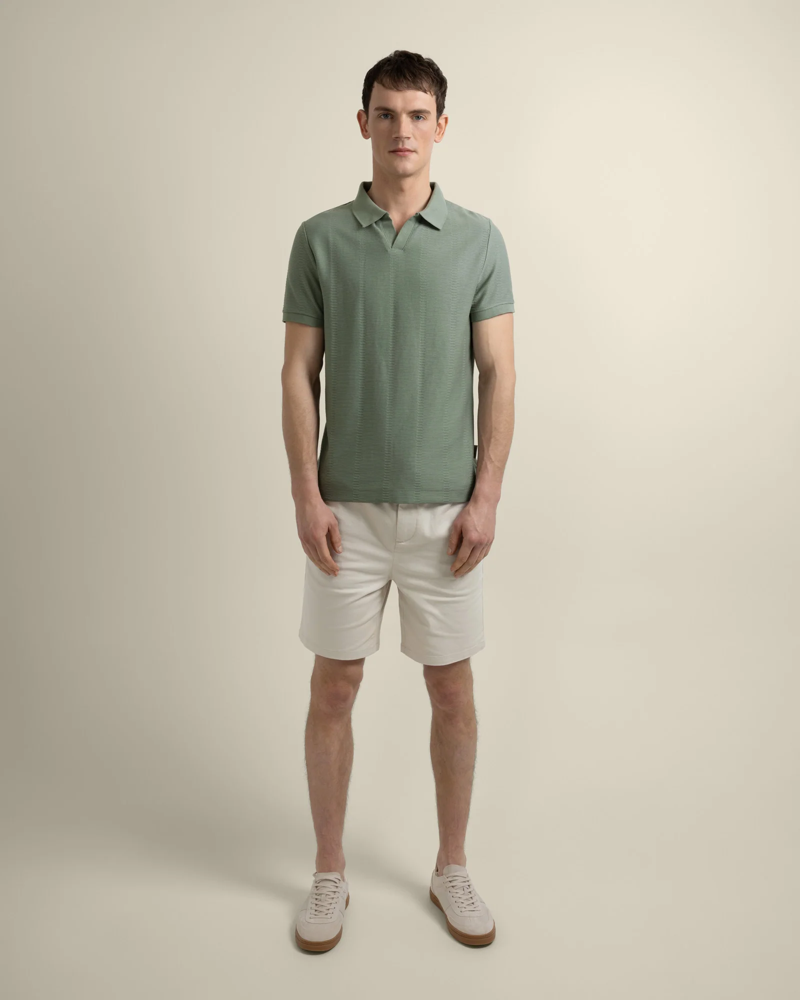 Arne - Stripe Textured Polo Shirt - Image 9
