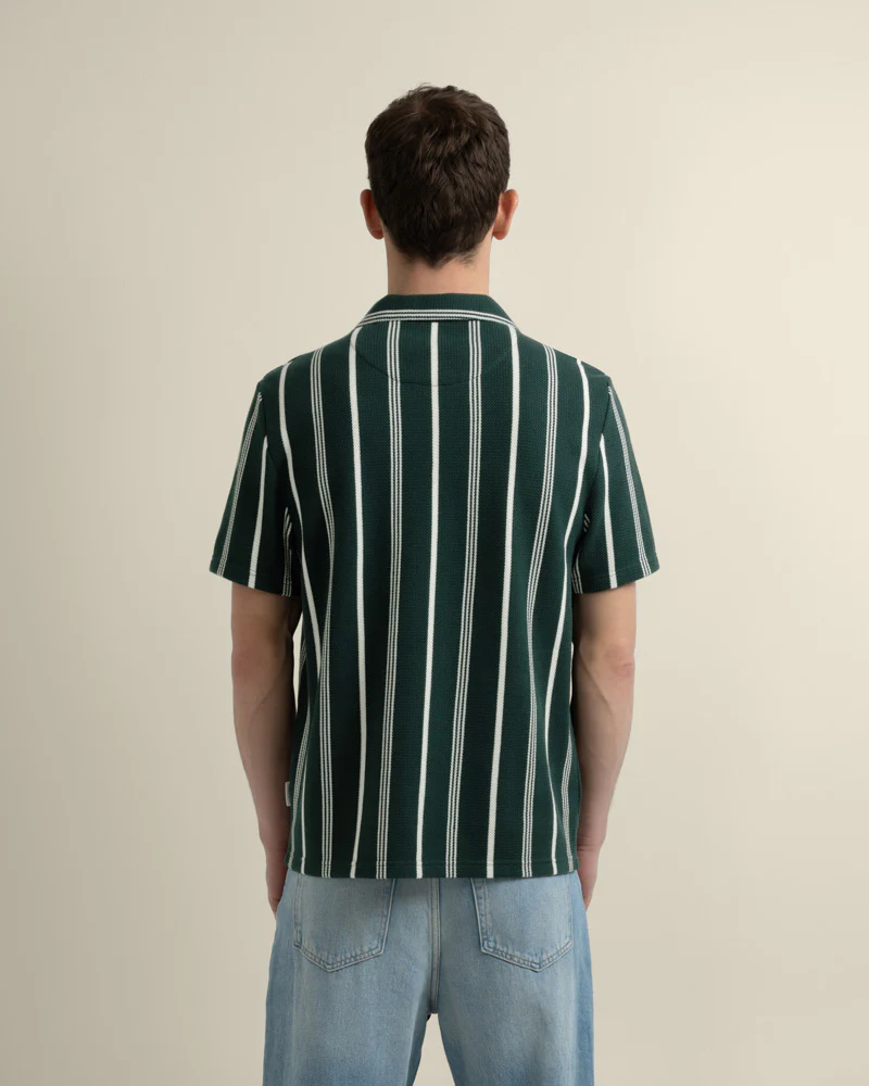 Bakken - Green Striped Polo Shirt - Image 7