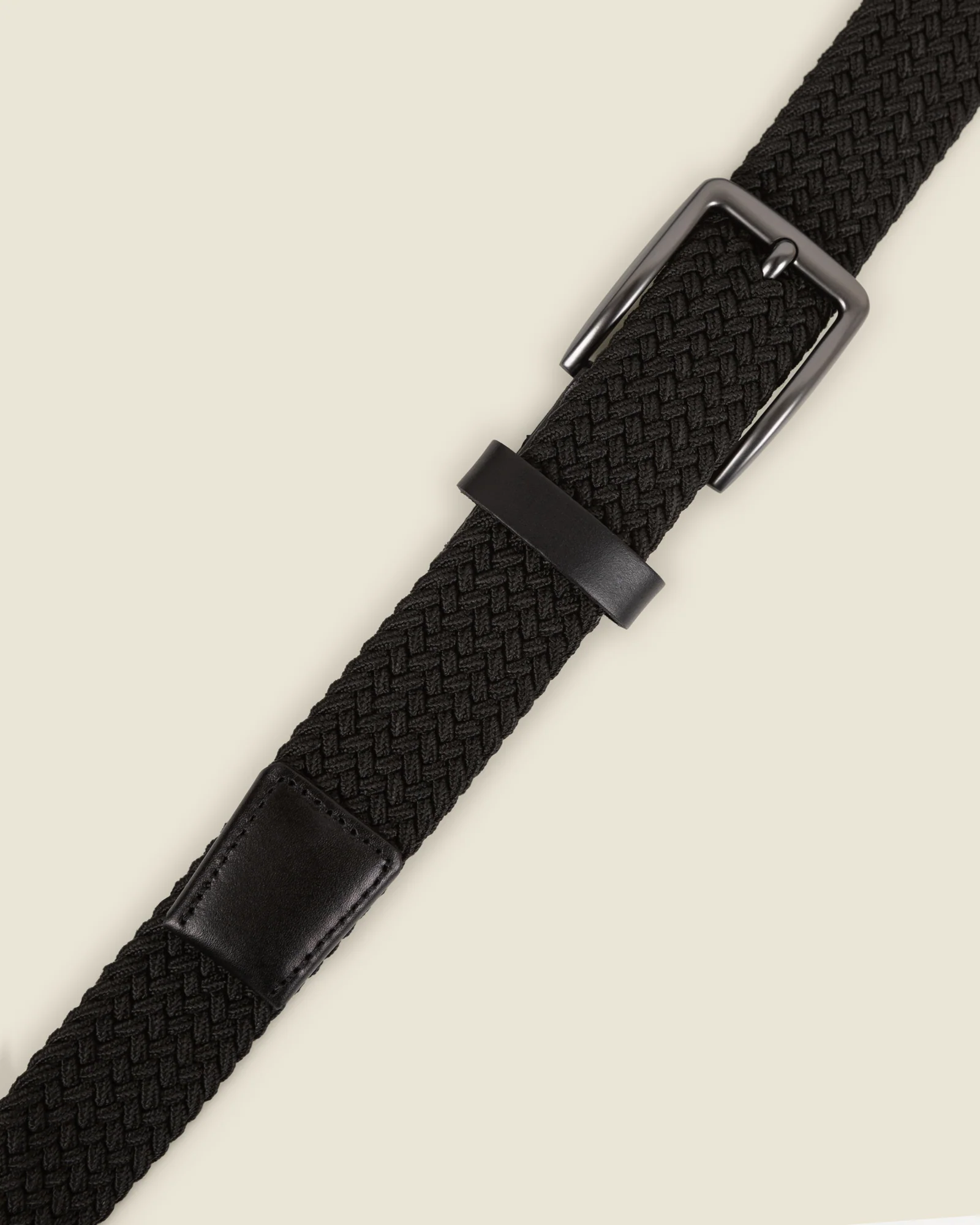 Nyslott - Black Woven Casual Stretch Belt - Image 3