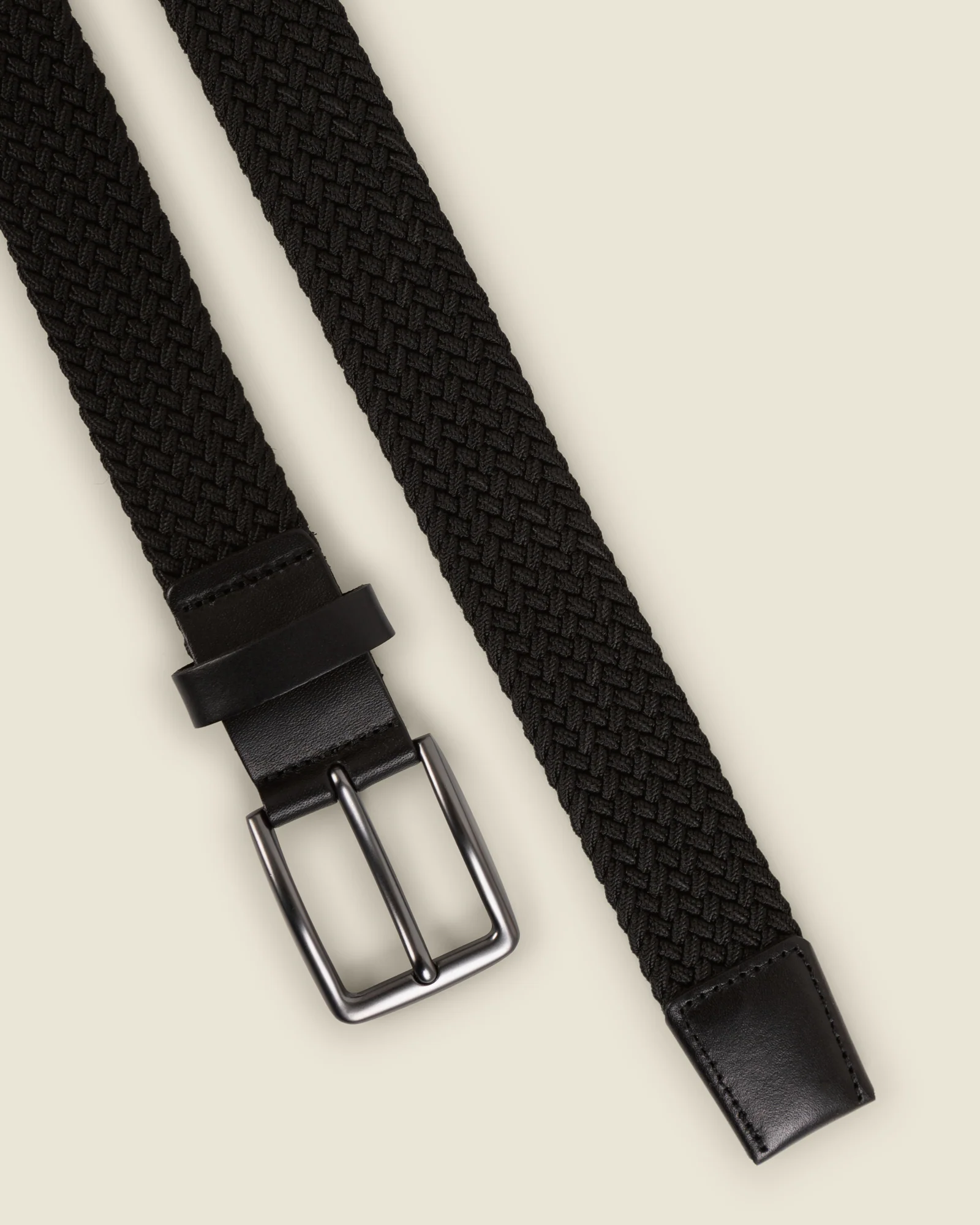 Nyslott - Black Woven Casual Stretch Belt - Image 5