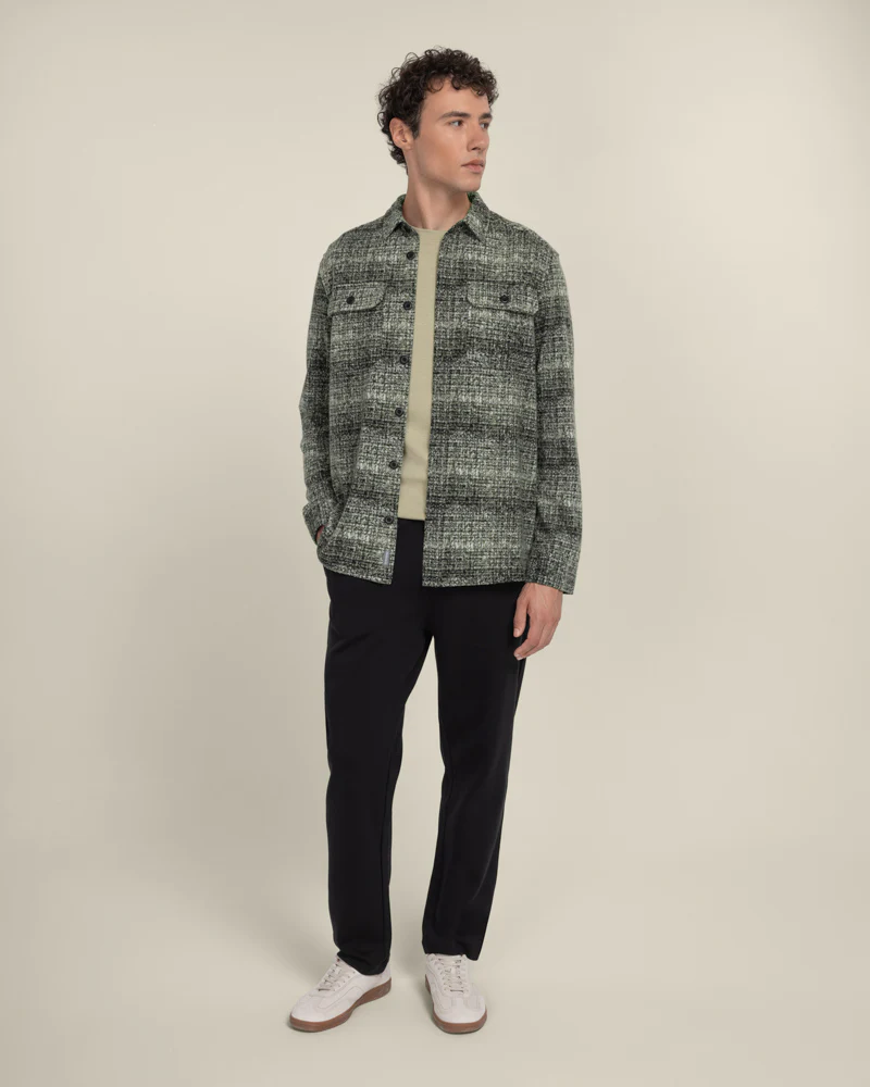 Dragor - Shadow Check Jersey Casual Overshirt - Image 12