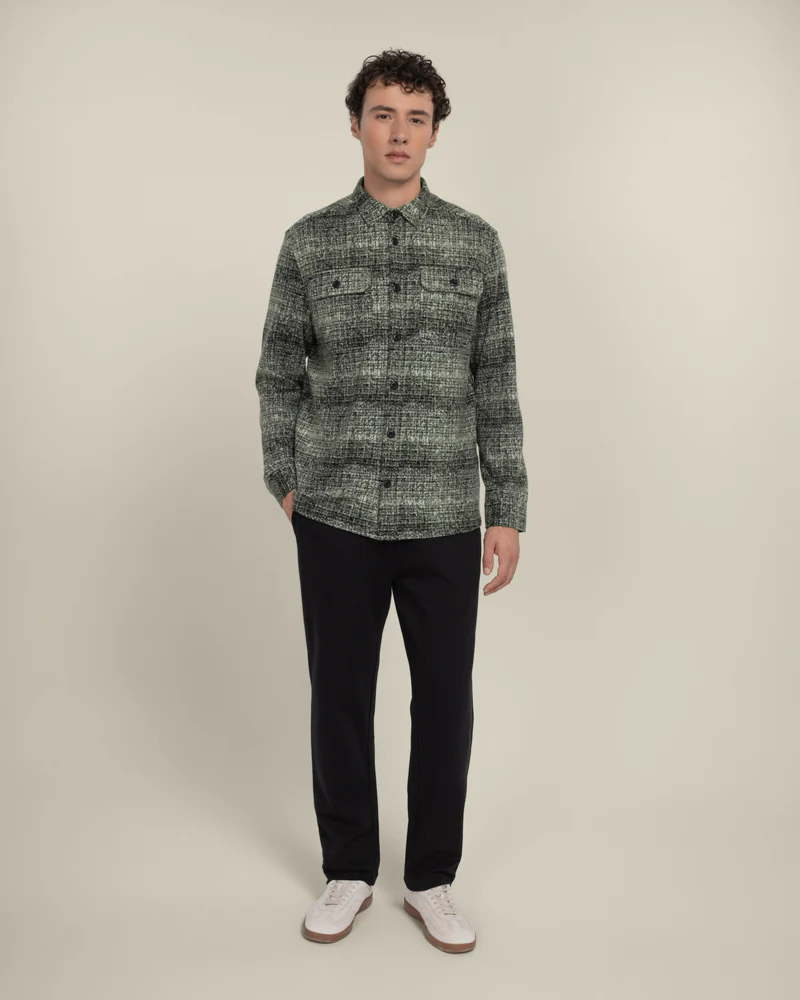 Dragor - Shadow Check Jersey Casual Overshirt - Image 17
