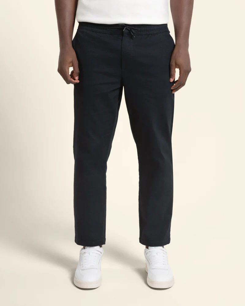 Drawstring Waist Regular Fit Chino Trouser - Image 3