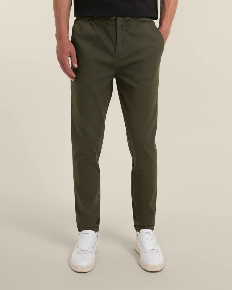 Drawstring Waist Slim Fit Chino Trouser - Image 17