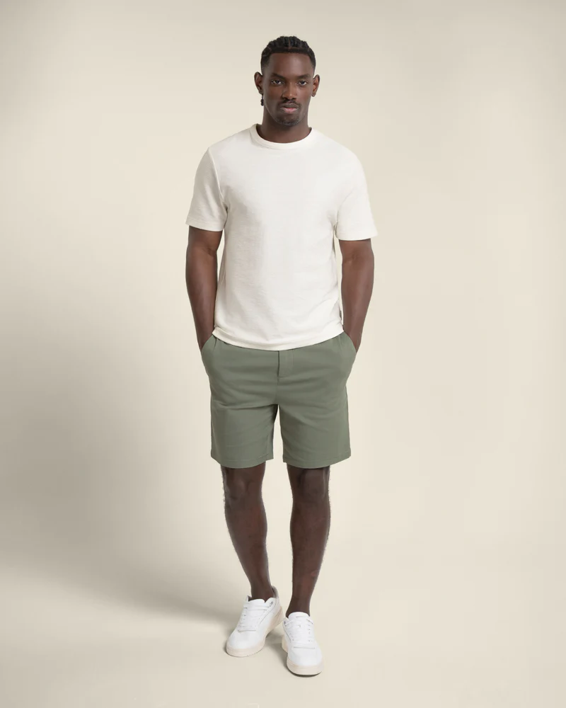 Drawstring Stretch Chino Shorts - Image 25