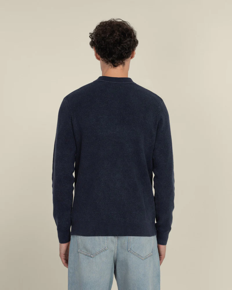 Gaerum - Vintage Wash Long Sleeve Polo Shirt - Image 14