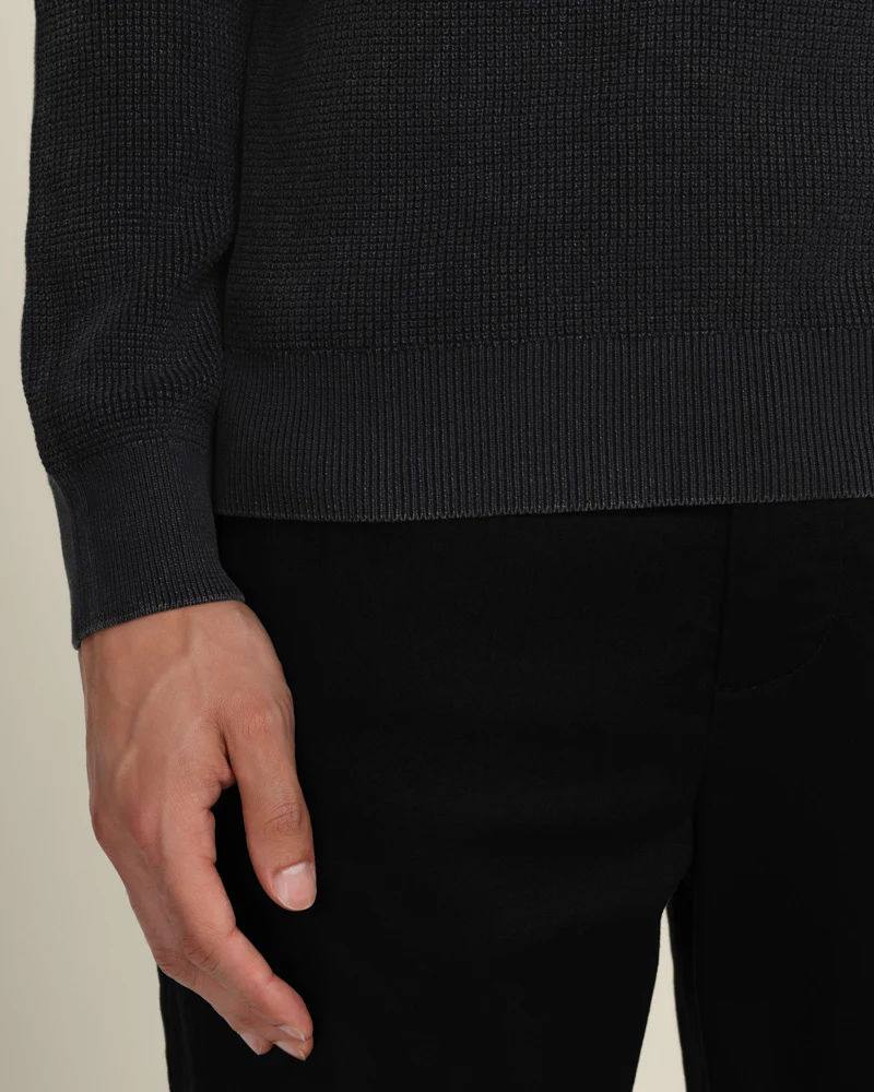 Gaerum - Vintage Wash Long Sleeve Polo Shirt - Image 7