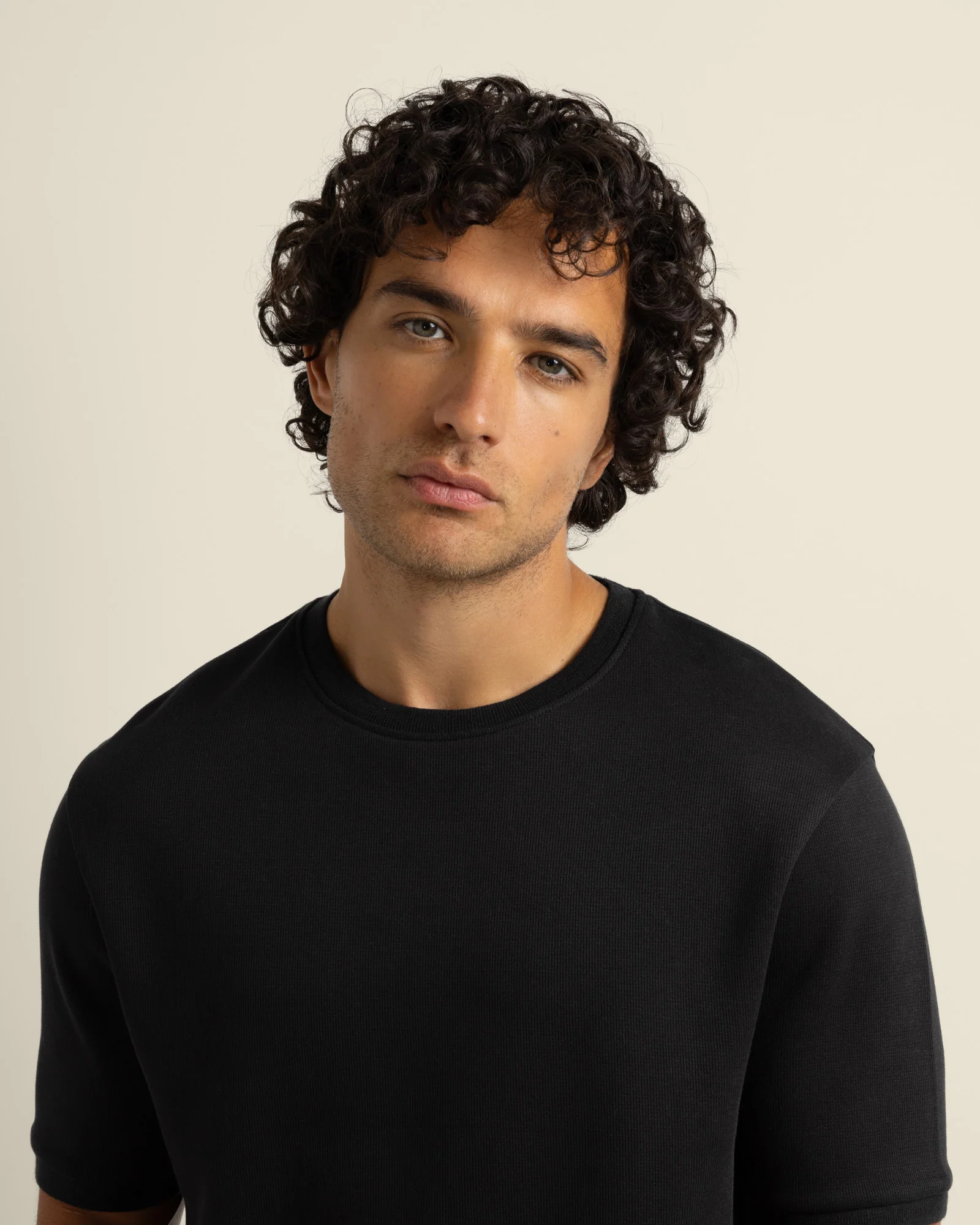 Gaia - Ribbed Knit Heavy T-Shirt - Image 5