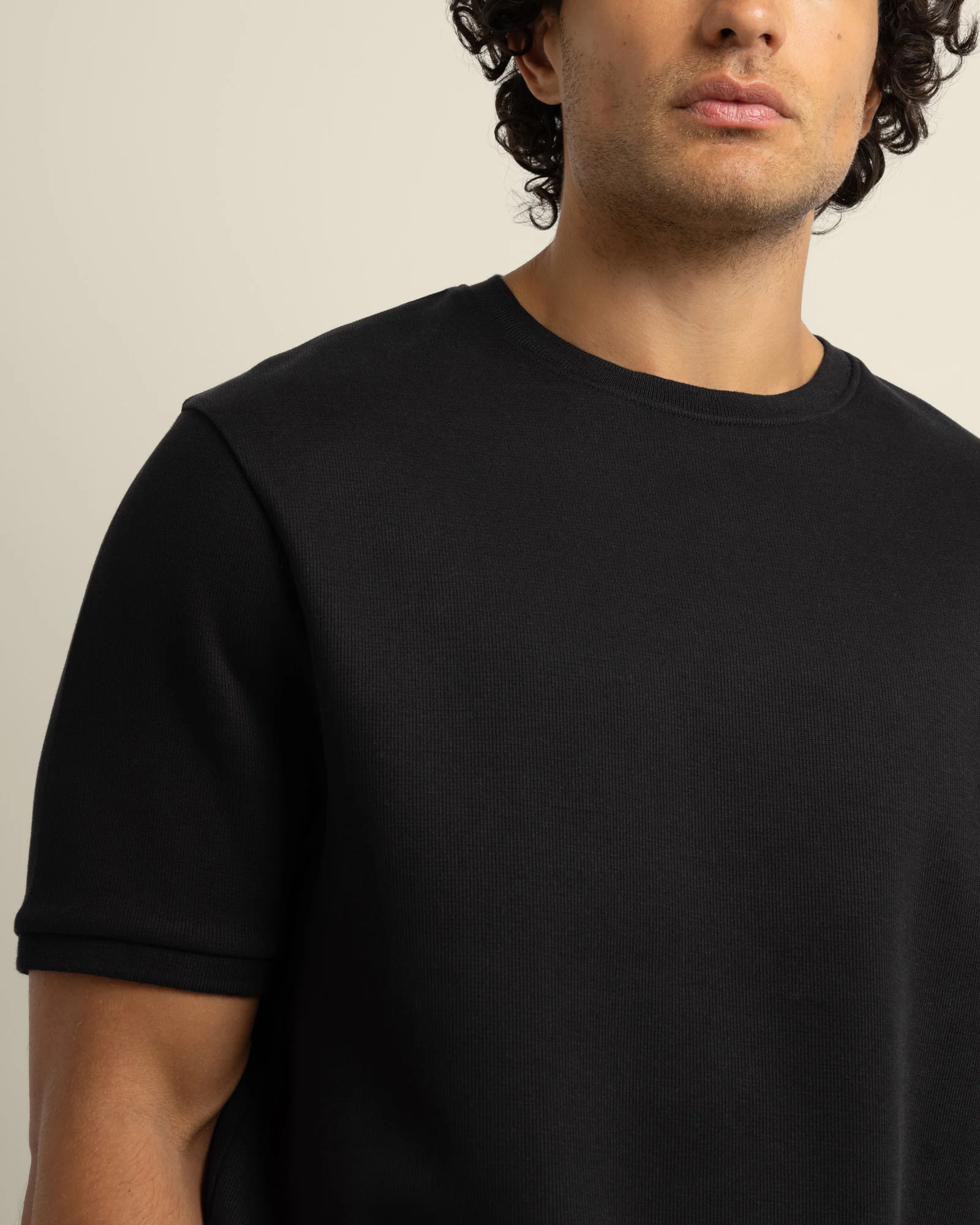 Gaia - Ribbed Knit Heavy T-Shirt - Image 6