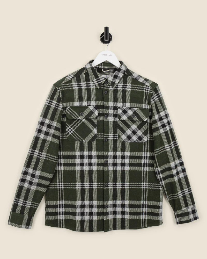 Green Check Jersey Casual Overshirt - Image 7