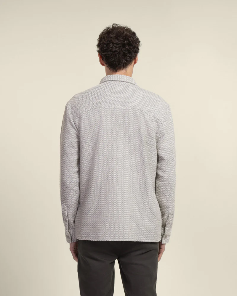 Grey Textured Overshirt - Image 6
