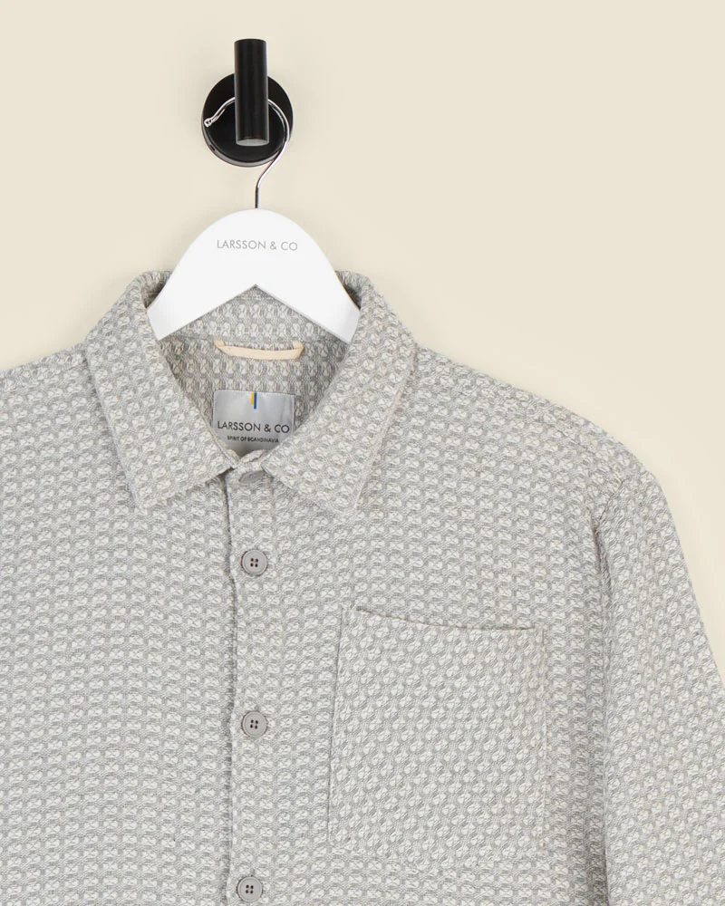 Grey Textured Overshirt - Image 8