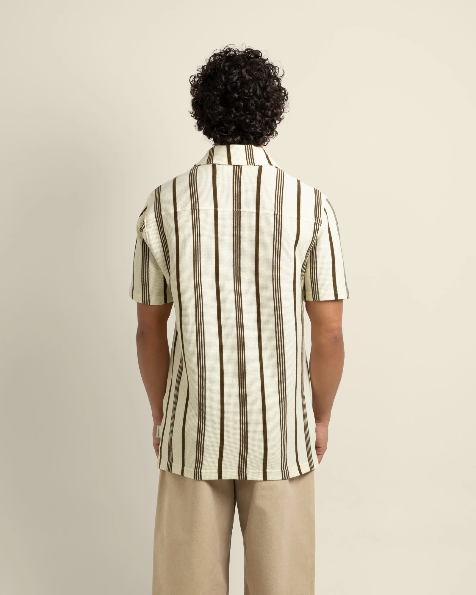 Hannes - Waffle Stripe Short Sleeve Shirt - Image 18