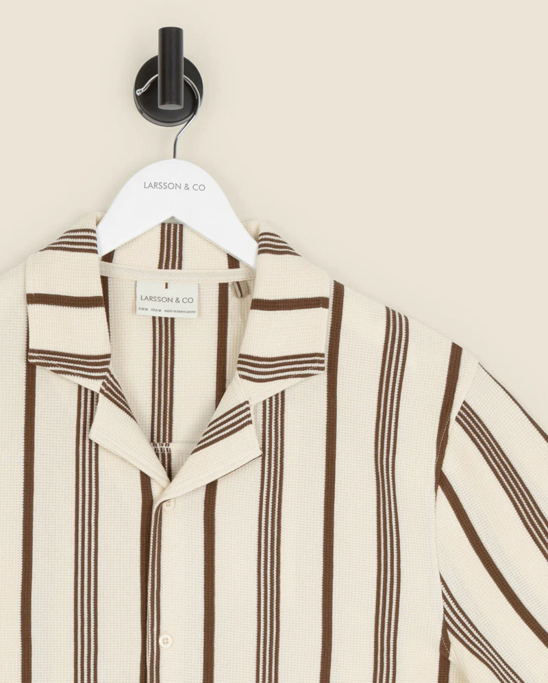 Hannes - Waffle Stripe Short Sleeve Shirt - Image 21