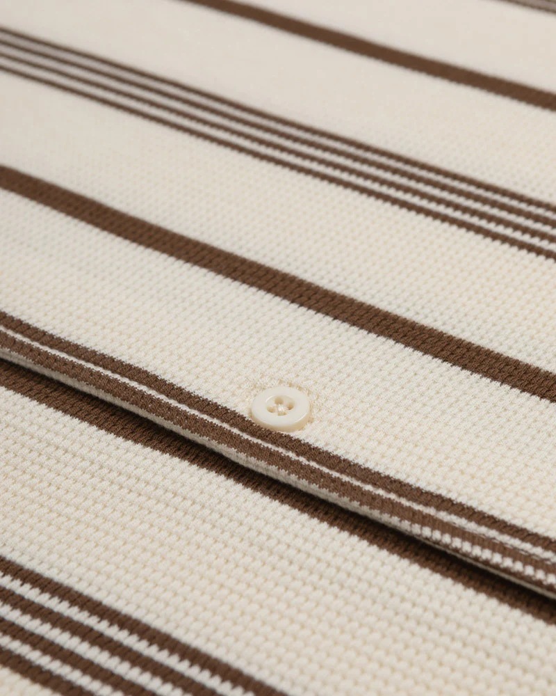 Hannes - Waffle Stripe Short Sleeve Shirt - Image 22