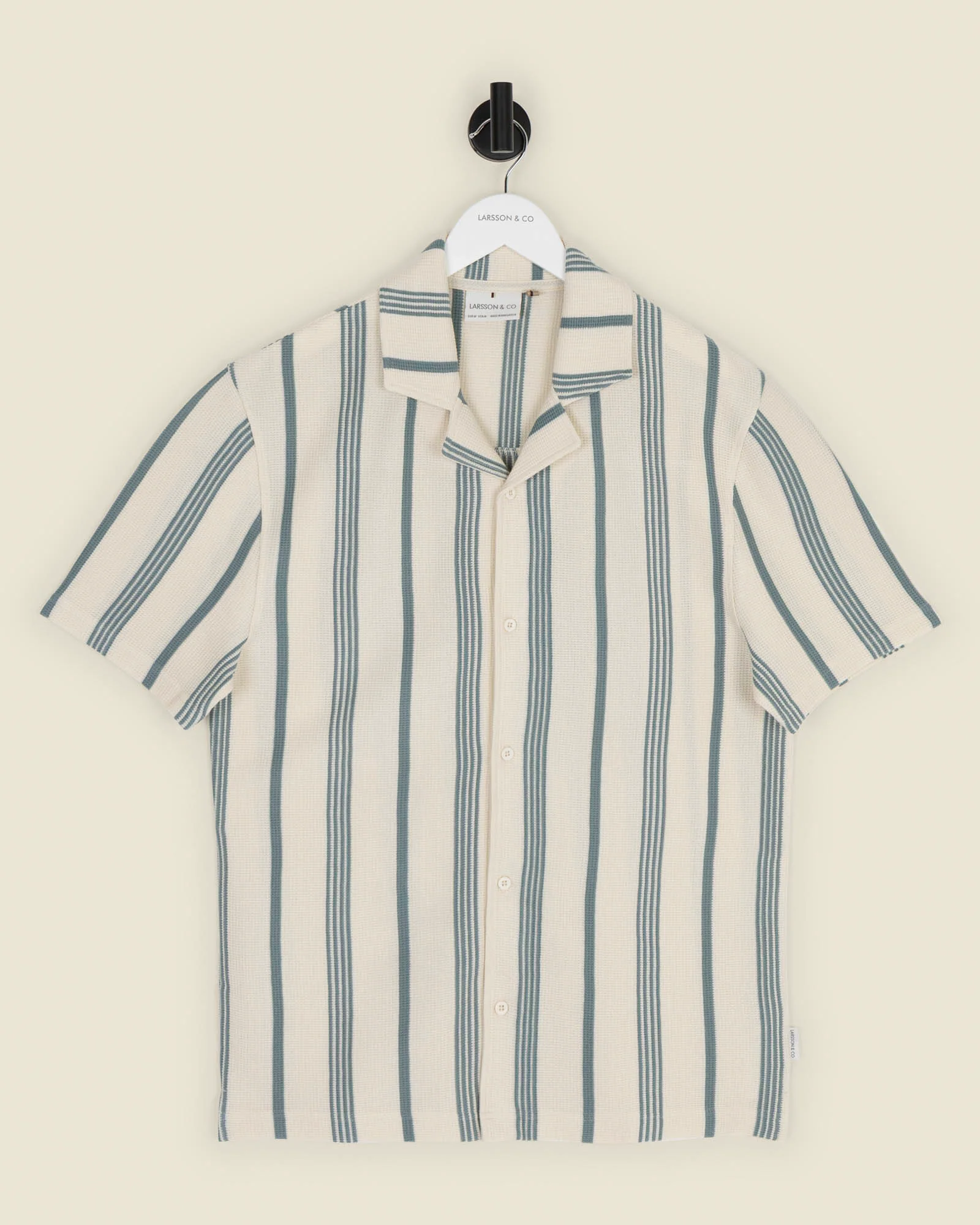 Hannes - Waffle Stripe Short Sleeve Shirt - Image 31