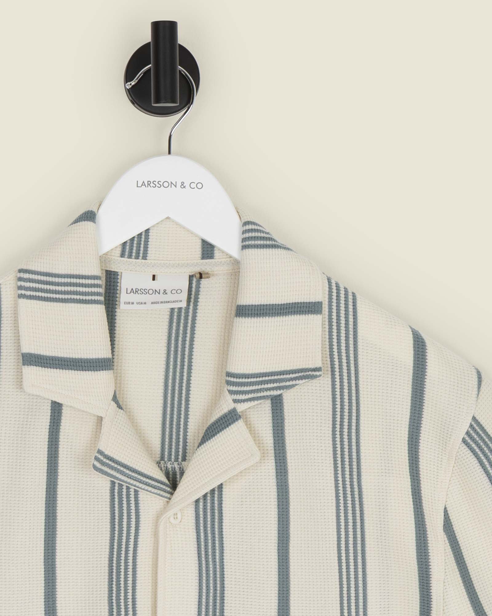 Hannes - Waffle Stripe Short Sleeve Shirt - Image 32