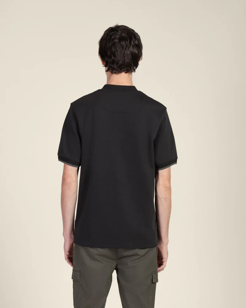 Heavy T-Shirt With Baseball Collar - Image 13