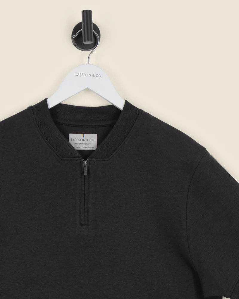 Heavy T-Shirt With Baseball Collar - Image 15