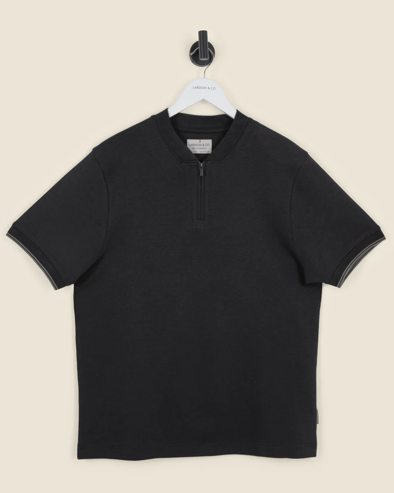 Heavy T-Shirt With Baseball Collar - Image 7