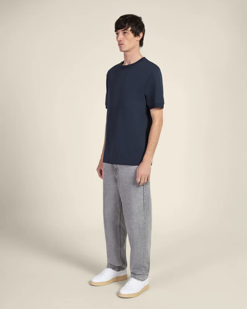 Heavy T-Shirt With Ribbed Details - Image 10