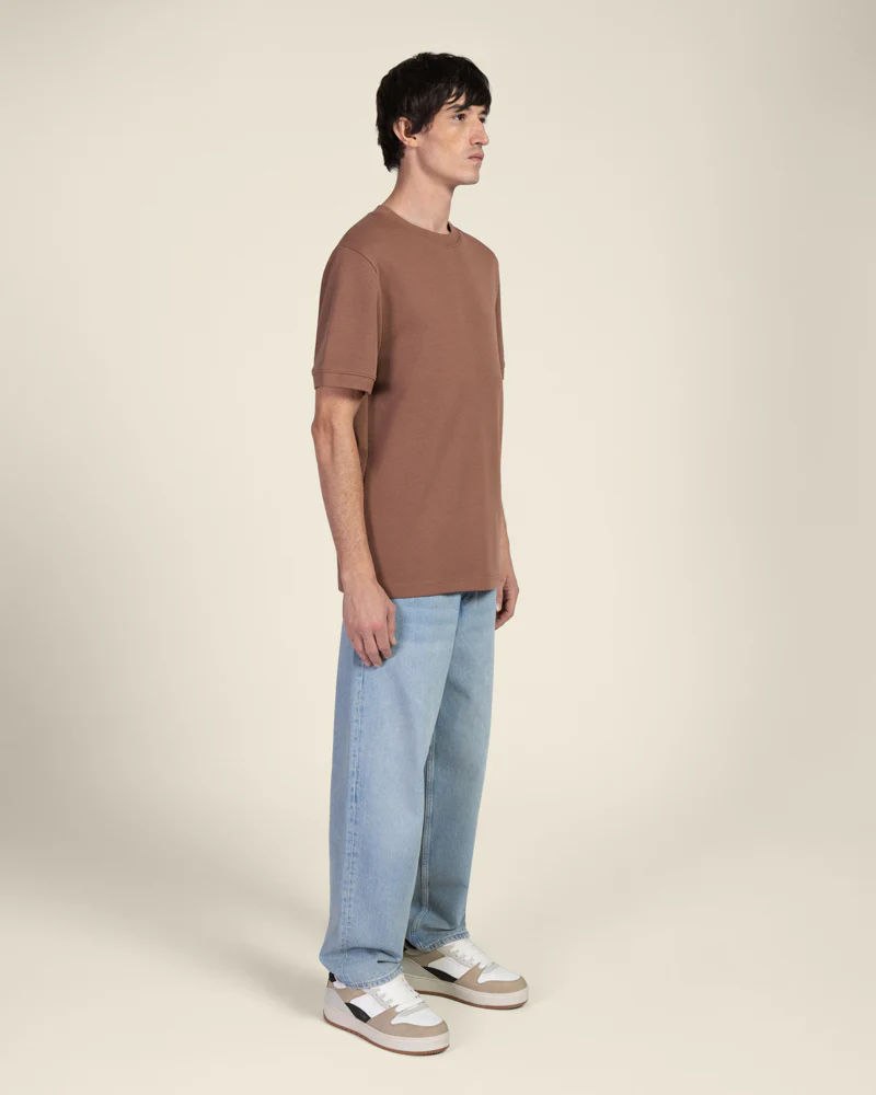 Heavy T-Shirt With Ribbed Details - Image 34