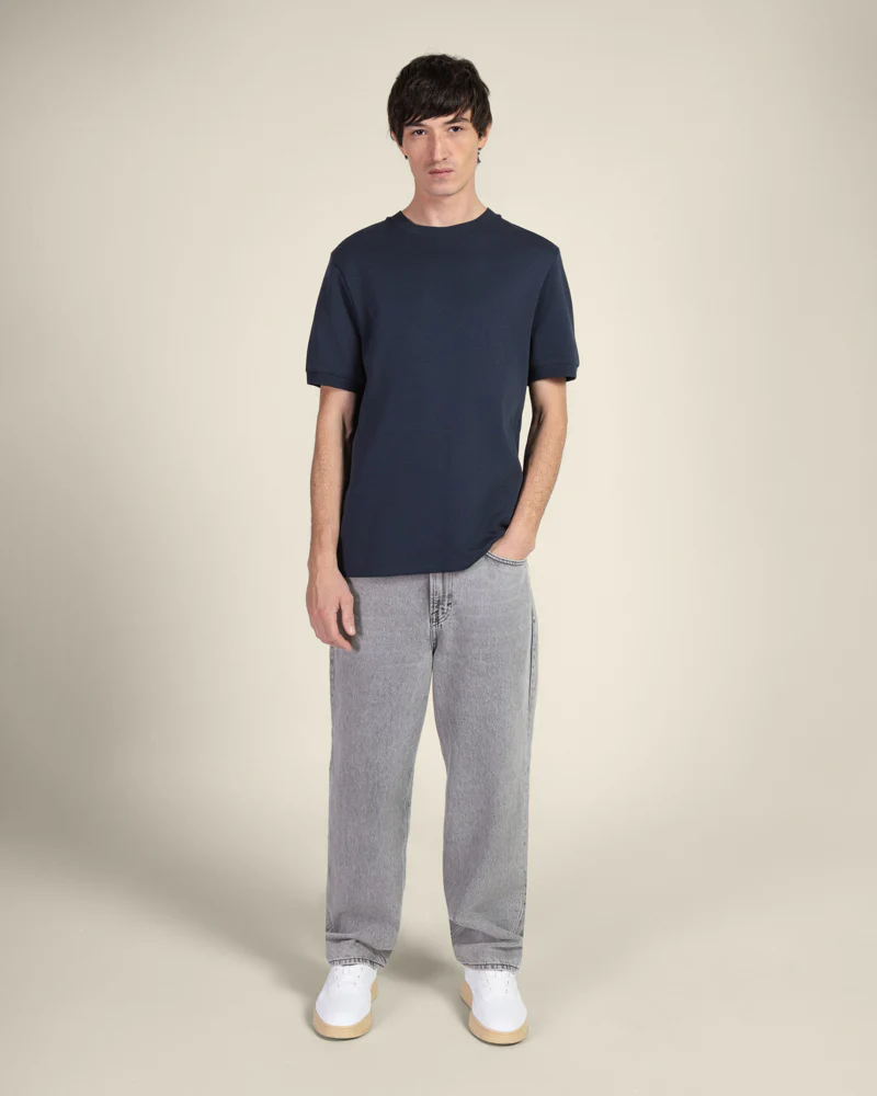 Heavy T-Shirt With Ribbed Details - Image 8