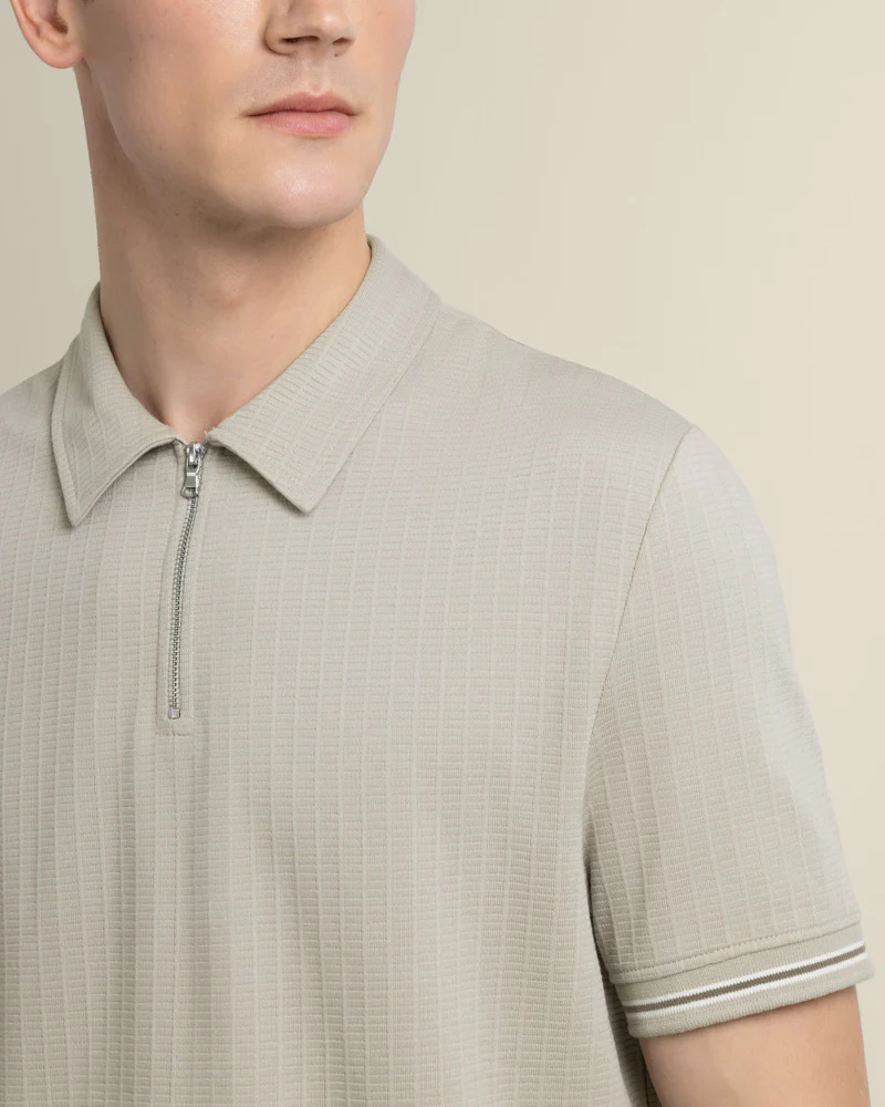 Helsing - Grid Jacquard Polo Shirt - Image 13