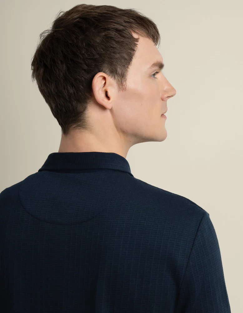 Helsing - Grid Jacquard Polo Shirt - Image 9