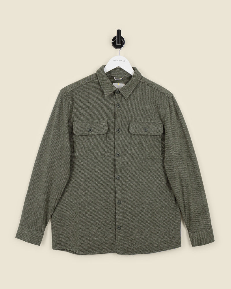 Herringbone Jersey Casual Overshirt - Image 15