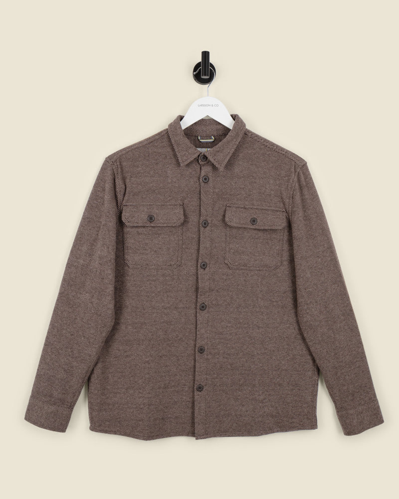 Herringbone Jersey Casual Overshirt - Image 8
