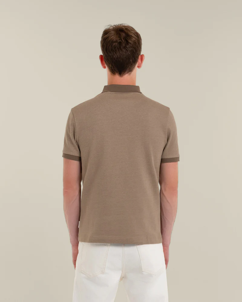 Jarell - Two Tone Jacquard Polo Shirt - Image 10