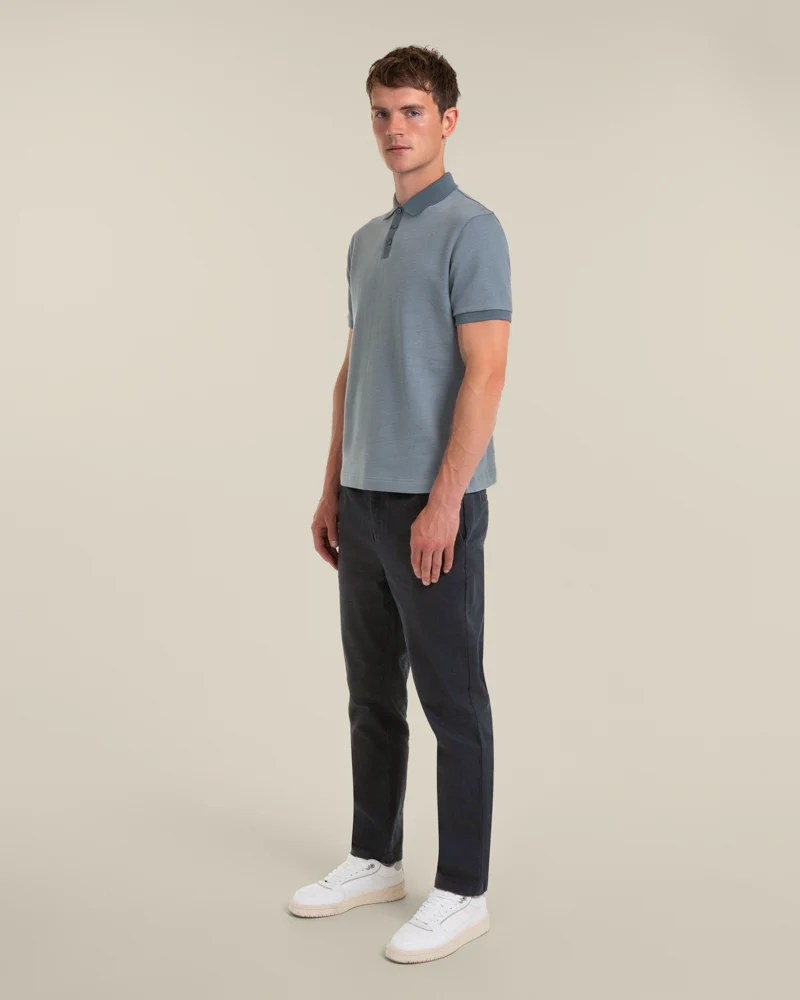 Jarell - Two Tone Jacquard Polo Shirt - Image 4